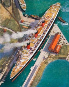 Królowa Mary w Southampton, 1938 autorstwa Unbekannt