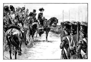 Królowa w obozie w Chobham, Surrey, 1853, 1888 autorstwa Unbekannt