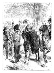 Królowa rozdaje Krzyże Wiktorii w Hyde Parku, Londyn, ok. 1850, ok. 1888 autorstwa Unbekannt