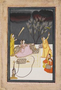 Ragini Dhansari Desi aa Raga Deepaka, c1820 autorstwa Unbekannt
