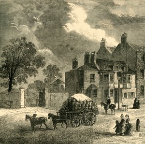 Gospoda „Czerwona Krowa”, Hammersmith, ok. 1878 r. autorstwa Unbekannt