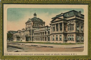 Czerwony Dom, budynki rządowe, Port of Spain, Trynidad, B.W.I., początek XX wieku. autorstwa Unbekannt