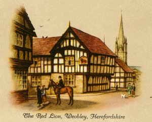 Czerwony lew, Weobley, Herefordshire, 1936. autorstwa Unbekannt