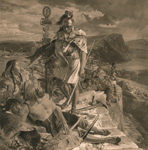 Rzymianie budują mur dla ochrony południa, 1905 autorstwa Unbekannt