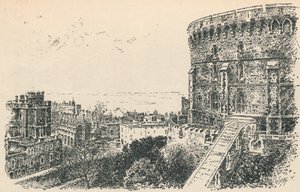 Królewska wieża z kwatery króla Szkocji, 1895 r autorstwa Unbekannt