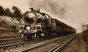 S.R. West of England Express Passing Earlsfield, początek XX wieku. autorstwa Unbekannt