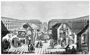 Jarmark Świętego Owidiusza, 1885 autorstwa Unbekannt