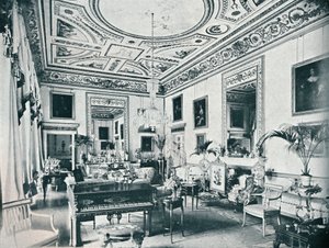 Salon, Avington, ok. 1908 r. autorstwa Unbekannt