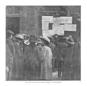 Scena Wokół Fatalnej Rady w Southampton, 20 kwietnia 1912 r. autorstwa Unbekannt