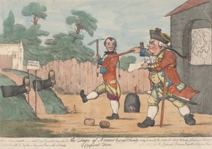 Oblężenie Namur, kapitan Shandy i kapral Trim Tristram Shandy, 1800-20. autorstwa Unbekannt