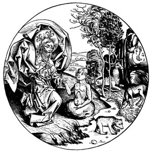 Szósty dzień stworzenia, 1493 autorstwa Unbekannt