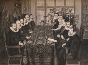 Konferencja w Somerset House, 1604, 1604, 1904 autorstwa Unbekannt