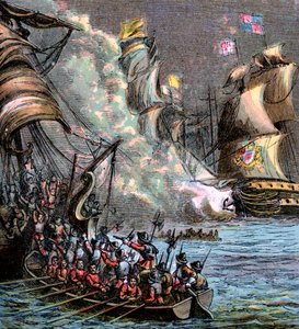 Armada hiszpańska, 1588, ok. 1850 autorstwa Unbekannt