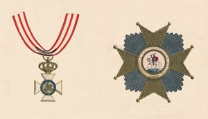 Hiszpański Zakon Św. Hermenegildo, ok. XIX w. autorstwa Unbekannt