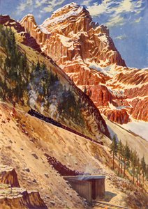 Tunele spiralne na Canadian Pacific Railway, c1948. autorstwa Unbekannt