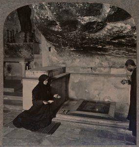 Kamień Namaszczenia, Bazylika Grobu Świętego, Jerozolima, ok. 1900 autorstwa Unbekannt