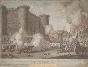Szturm na Bastylię 14 lipca 1789, 1789 autorstwa Unbekannt