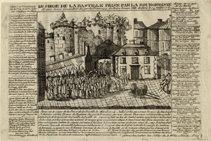 Szturm na Bastylię 14 lipca 1789, 1789 autorstwa Unbekannt