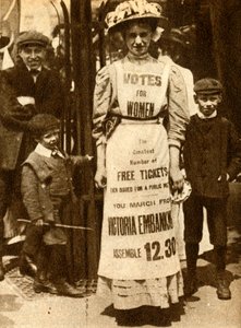Pokojówka sufrażystka 1908, 1933. autorstwa Unbekannt
