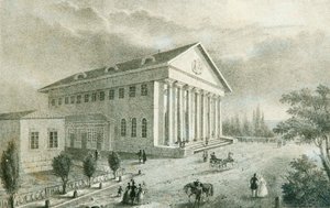 Teatr Letni w Parku Pietrowskim, Moskwa, Rosja, lata czterdzieste XIX wieku autorstwa Unbekannt