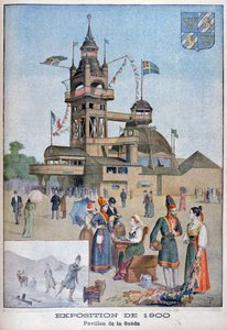 Pawilon szwedzki na Wystawie Powszechnej 1900, Paryż, 1900 autorstwa Unbekannt