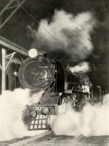 Sydney Limited opuszcza stację Spencer Street w Melbourne o 18:00, 1935-36. autorstwa Unbekannt