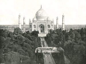 Taj Mahal, Agra, Indie, 1895. autorstwa Unbekannt