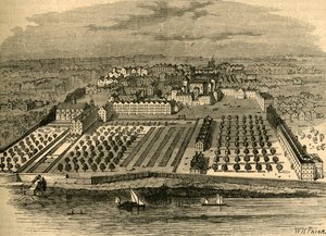 Świątynia w 1671 r. Ze starego widoku z lotu ptaka w wewnętrznej świątyni, 1897 r. autorstwa Unbekannt