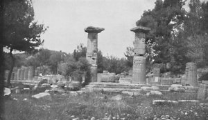 Świątynia Hery w Olimpii, 1913 autorstwa Unbekannt