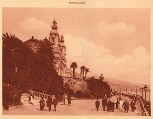Tarasy i kasyno, Monte Carlo, 1930. autorstwa Unbekannt