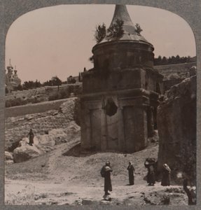 Grób Absaloma w Dolinie Jehozafata, ok. 1900 autorstwa Unbekannt