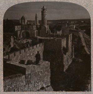 Wieża Dawida. Najstarsza część Cytadeli, ok. 1900 autorstwa Unbekannt