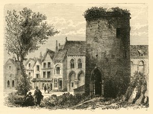 Wieża Louisa DOutremera w Laon zniszczona w 1831, 1890. autorstwa Unbekannt