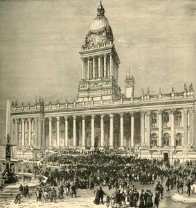 Ratusz: występ zespołu na świeżym powietrzu, 1898. autorstwa Unbekannt