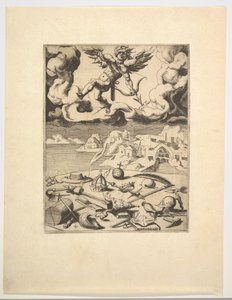 Triumf miłości z Triumfów Petrarki, ca. 1548-49. autorstwa Unbekannt