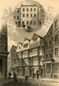 Trąbka, później książę Yorku, Shire Lane, 1778. Elias Ashmoles House, 1897. autorstwa Unbekannt
