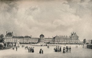 Pałac Tuileries z ogrodów, 1915 autorstwa Unbekannt