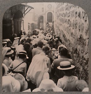 Via Dolorosa od Wieży Antonia do Bazyliki Grobu Świętego, ok. 1900 autorstwa Unbekannt