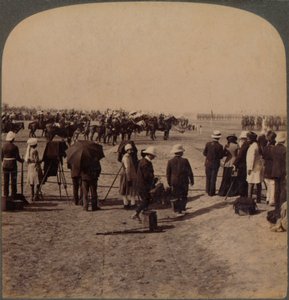 Wicekról Lord Curzon i Lord Kitchener w Great Durbar Review, Delhi, Indie, 1903 autorstwa Unbekannt