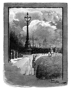 Victoria Embankment, Londyn autorstwa Unbekannt