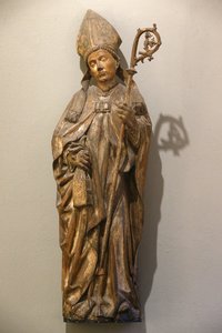 Muzeum Wiktorii i Alberta. Biskup św. Niemcy. Około 1470-80. Lipa ze śladami farby. Zjednoczone Królestwo autorstwa Unbekannt