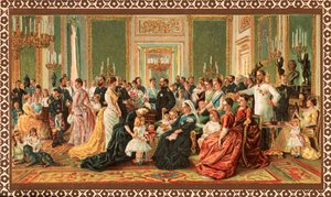 Wiktoriańska rodzina królewska, 1887 autorstwa Unbekannt