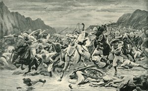 Zwycięstwo w pościgu kawalerii Kandahar na rzekę Arghandab, 1901. autorstwa Unbekannt