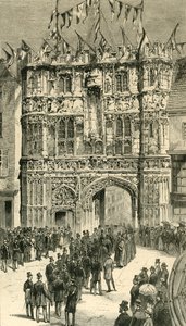 Goście wprowadzani do dziekana: goście kolonialni i indyjscy w Canterbury, 1886. autorstwa Unbekannt
