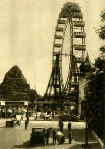 Wiener Riesenrad, Wiedeń, Austria, c1935. autorstwa Unbekannt