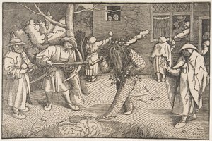Dziki człowiek lub maskarada Orsona i Valentine, 1566. autorstwa Unbekannt