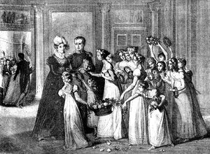 Przybycie Marie-Louise do Compiègne, Francja, 27 marca 1810 1882-1884 autorstwa Unbekannt