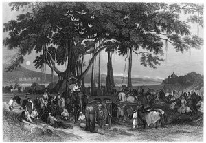 Przybycie kontyngentu nieregularnej kawalerii Sikhów, Indie, ok. 1860 r autorstwa Unbekannt