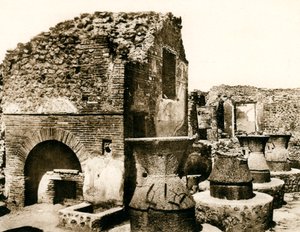 Piekarnia i młyn, Pompeje, Włochy, ok. 1900 autorstwa Unbekannt