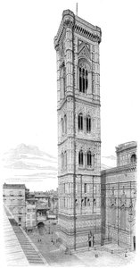 Dzwonnica bazyliki Santa Maria del Fiore, Florencja, Włochy, 1882 r. autorstwa Unbekannt
